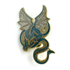 Personalisierte Gold-Drachen-Emaille-Anstecknadel