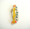 Weicher blauer Fisch Emaille Pin