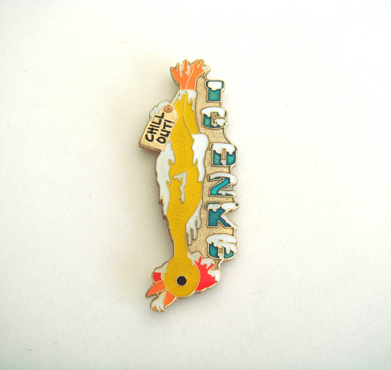 Weicher blauer Fisch Emaille Pin