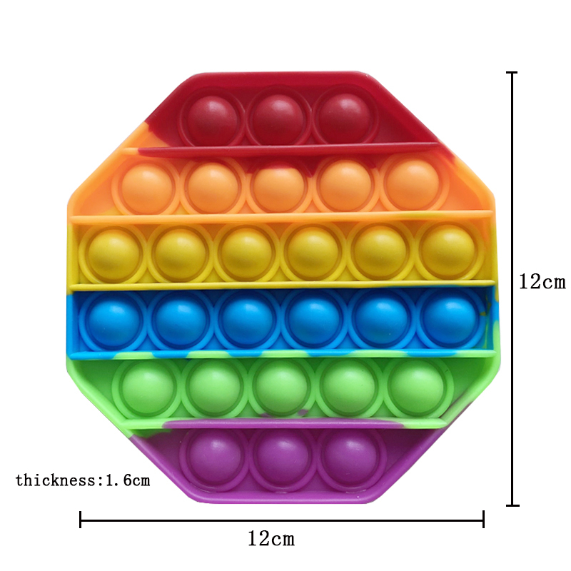 Bubble Sensory Stress Reliever Lernspielzeug aus Silikon. Push Pop It