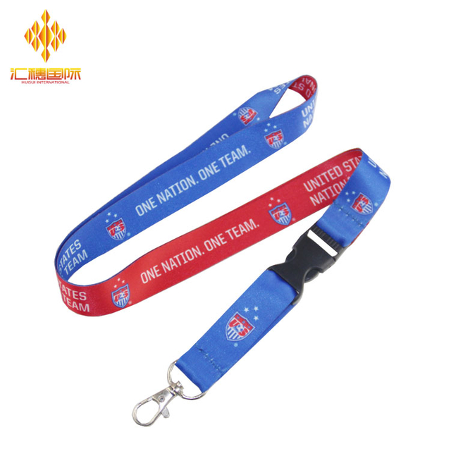 Kundenspezifisches Wärmeübertragungs-Lanyard aus Polyester für Werbegeschenke