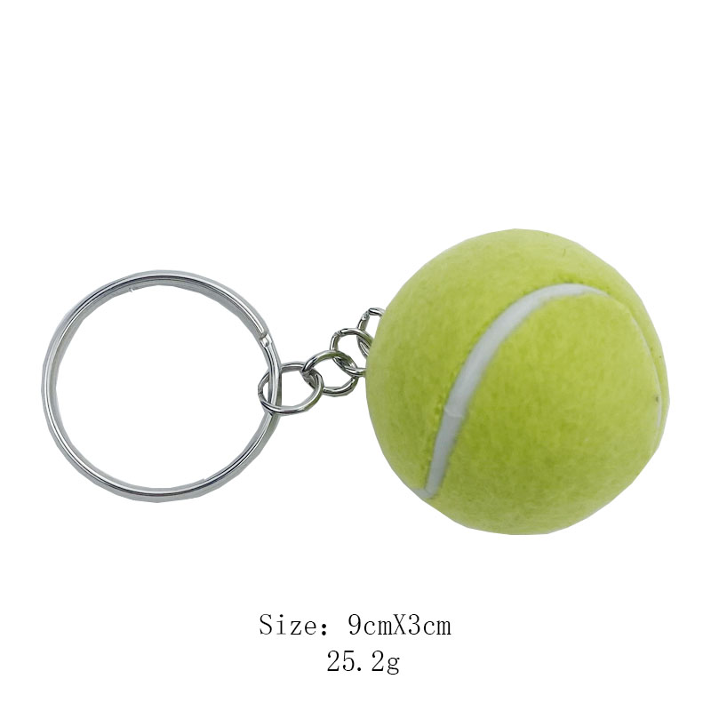 Pu-Tennisball-Schlüsselanhänger für Tasche