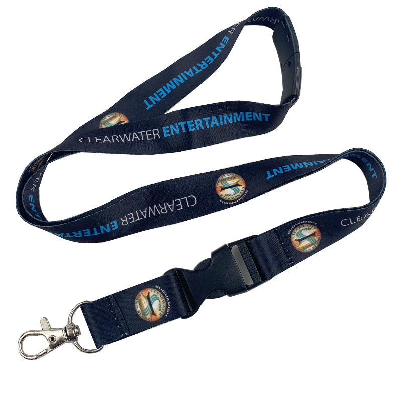 OEM-Polyester-Lanyard mit Metallclip für Sublimation