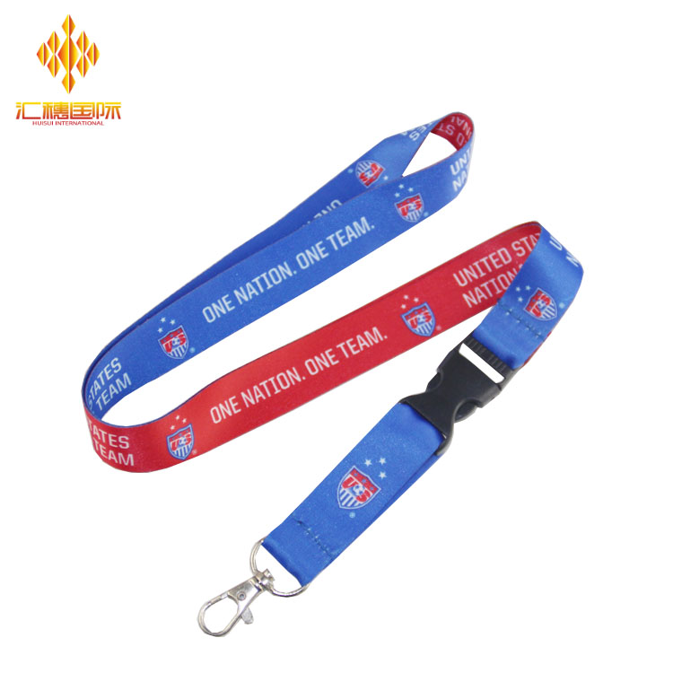 Anpassbares Wärmeübertragungs-Lanyard aus Satin als Werbegeschenk