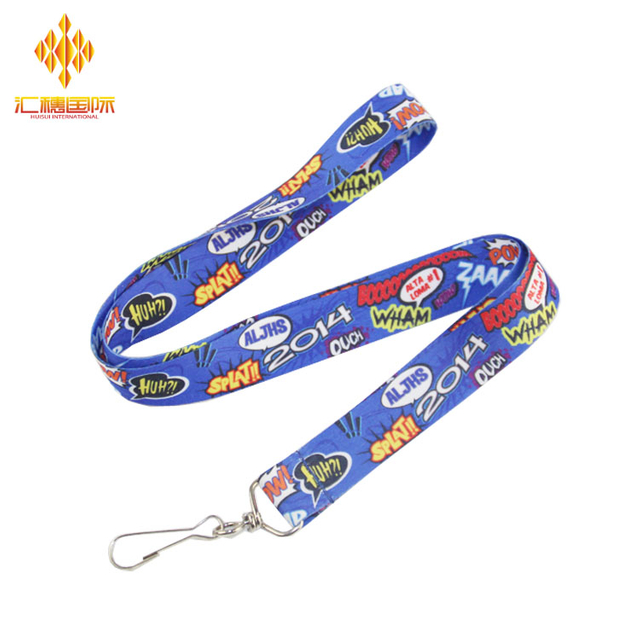 Umweltfreundliches Wärmeübertragungs-Lanyard aus Satin für Jungs